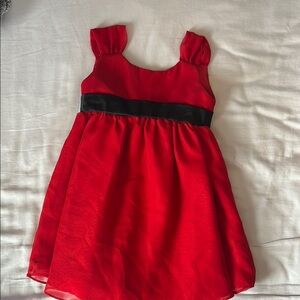 Elegant Red Kids Dress